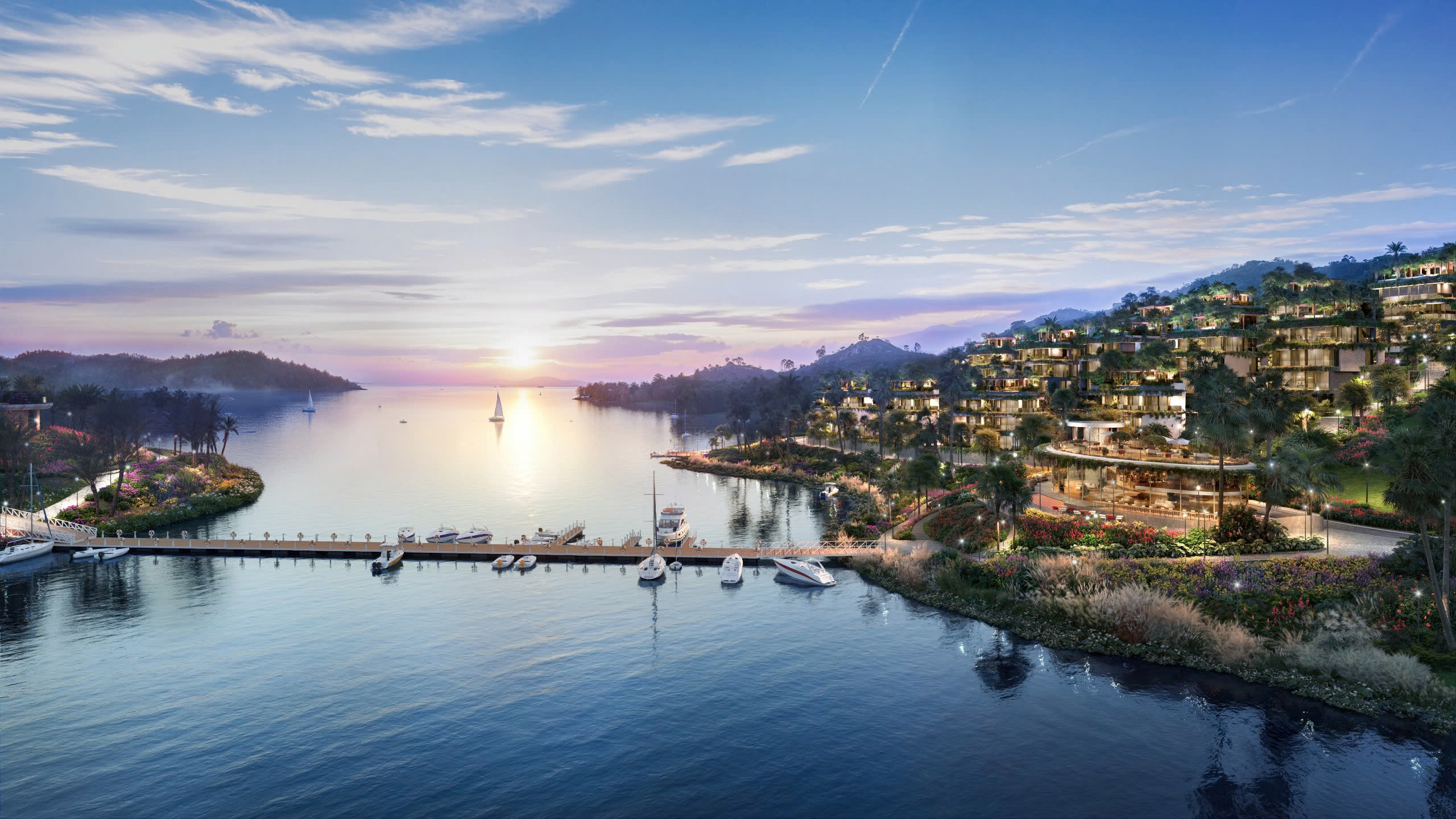 Flamingo Maison 108 Ho Nui Coc: Thiết lập chuẩn mực nghỉ dưỡng ven hồ với siêu quần thể CLB du thuyền quốc tế